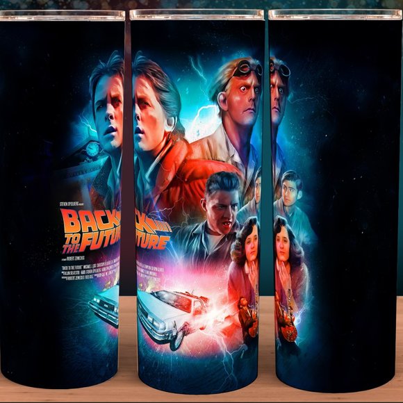 Glow in the Dark Back to the Future Marty McFly Cup Mug Tumbler - Picture 2 of 2